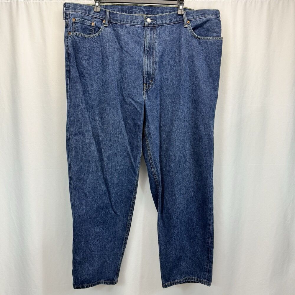 Levis 560 Jeans Mens 48x32 Relaxed Fit Medium Wash Blue Denim Tapered Leg